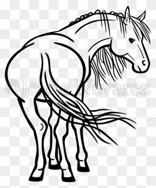 Horse Rear End Clipart - Png Download