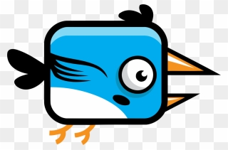 Line Art,bird,sprite - Sprite Flappy Bird Png Clipart