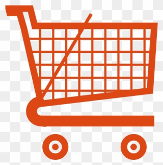 Orange Shopping Cart Clip Art Clkerm Vector Clip - Shopping Cart Clip Art - Png Download