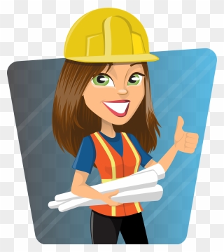 Architect Clipart Girl - Png Download