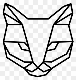 Origami Cat Head Drawing Clipart