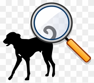 Silhouette Dog Clipart Transparent Background - Png Download