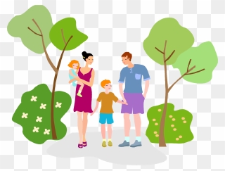 News Events Bowie Park - Walking In The Park Clipart - Png Download