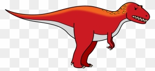 Red Dinosaur Clipart - Png Download
