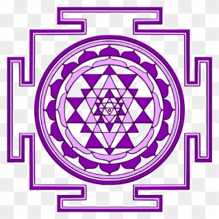 Mandala - Sacred Geometry Sri Yantra Logo Clipart