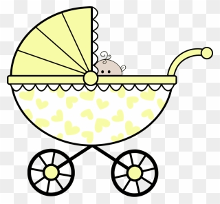 Baby Stroller Clipart Black And White , Png Download - Baby Stroller Clipart Transparent Png