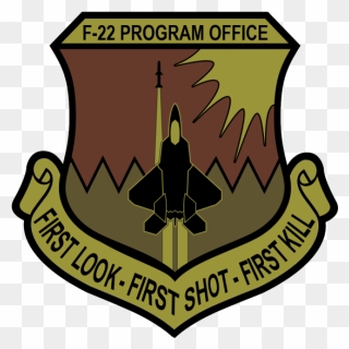 F-22 Program Office Ocp Patch - Air Mobility Command Clipart