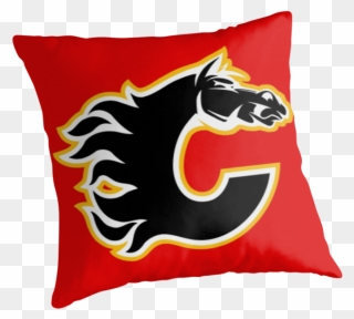 League Flames Nhl National Uniform Hockey Calgary Clipart - Calgary Flames - Png Download