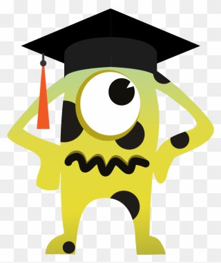 The Drafter Software Testing Monster Graduating As - Graduation Clipart