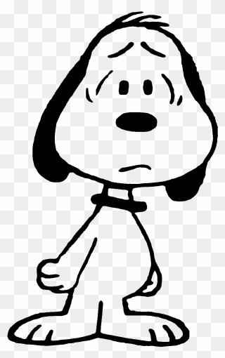 Snoopy Clipart Sad - Snoopy Png Transparent Png