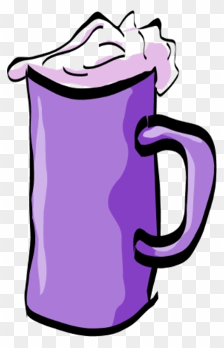 Vector Clip Art - Purple Beer Cartoon - Png Download