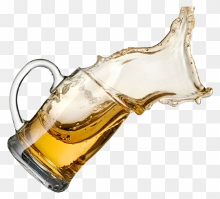 Coffee Liquid Draught Tea Spilled Beer Glassware Clipart - Spilled Beer Png Transparent Png