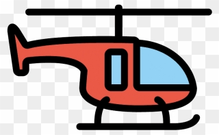 Helicopter Emoji Clipart - Helicopter Emoji - Png Download
