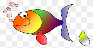 Rainbow Fish Clipart Clip Art Freeuse Library Rainbow - Moving Animated Fish Clipart - Png Download
