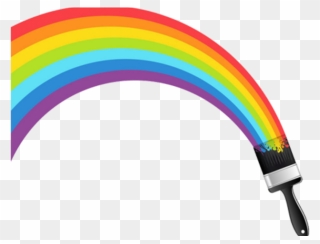 Rainbow Paint Brush Clipart