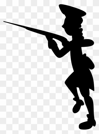 Patriots Clipart Revolutionary War - Silhouette Revolutionary Soldier Png Transparent Png
