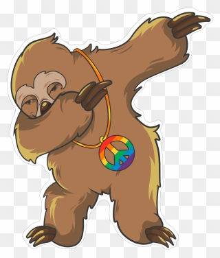 Sloth Dab"  Class="lazyload Lazyload Mirage Featured - Cartoon Clipart