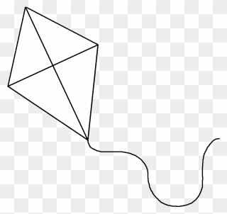 Kite Image With Black Background Clipart