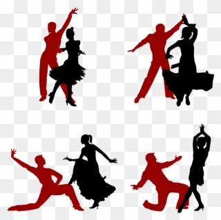 Silhouette Salsa Dance Clipart