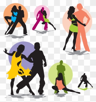 Transparent Salsa Dance Clipart - Silhouette Of Latin Dancers - Png Download