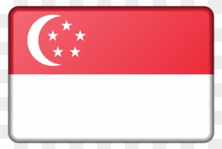 Line,sign,rectangle - Singapore Flag Cartoon Svg Clipart
