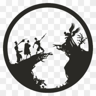 #harrypotter #potterhead #hp #pottermore #harrypotteredit - Tale Of The Three Brothers Silhouette Clipart