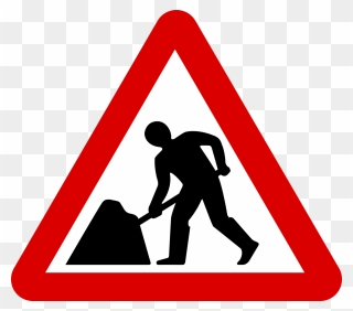Road Signs Road Works Clipart
