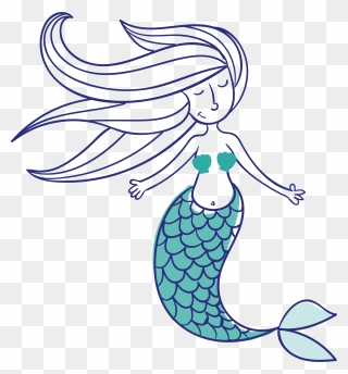 Euclidean Vector Mermaid Mythology Icon - Cartoon Mermaid Vector Clipart