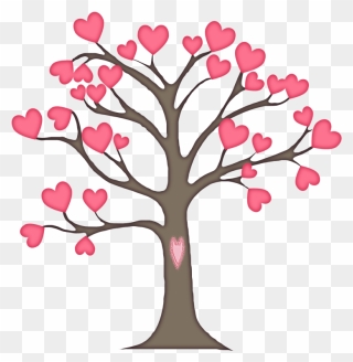 Tree Business Marketing Clip Art - Transparent Heart Tree Clipart - Png Download