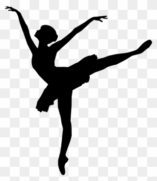 Mambo Dance Clipart Png Ballerina Ballet Dance Free - Silueta Bailarina De Ballet Transparent Png