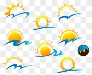 Euclidean Sun Vector Logo Free Clipart Hq Clipart - Free Vector Sun Logo - Png Download