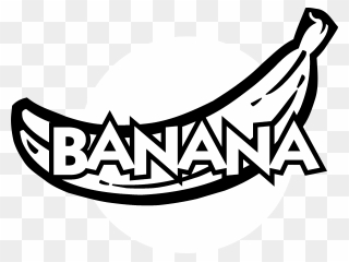 Banana Logo Black And White - Clip Art Bananas Black And White - Png Download