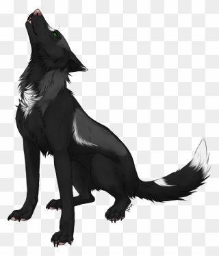 Drawing Wolfs Growl Transparent Png Clipart Free Download - Colorful Anime Wolves