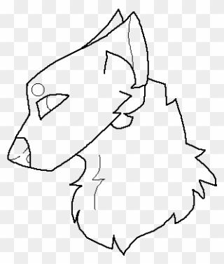 Wolf Head Base - Wolf Head Base Drawing Clipart
