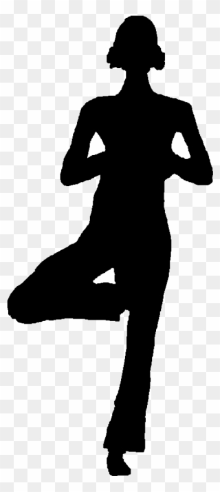 Bikram Yoga Exercise Silhouette Namaste - Yoga Clipart