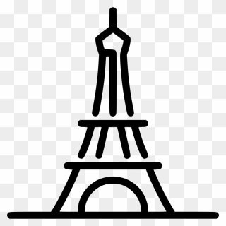 Eiffel Tower - Eiffel Tower Icon Svg Clipart