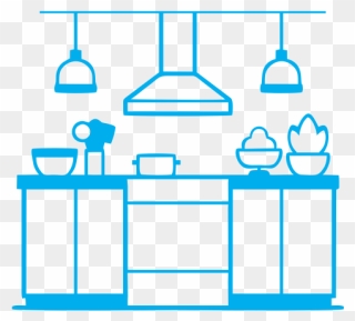 Icon Modular Kitchens - Modular Kitchen Icon Png Clipart
