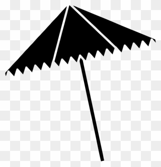Black Beach Umbrella Png Clipart