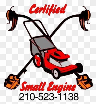 Certified Small Engine Repair - Lawn Care Repair Man Clipart