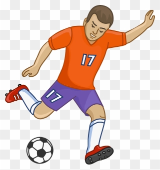 Soccer Player Clipart - Png Download