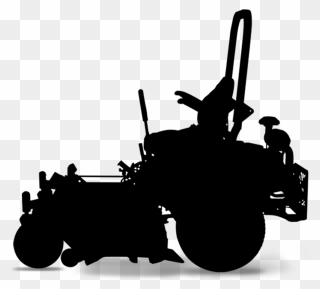 Transparent Lawn Mower Clipart Png - Zero Turn Lawn Mower Silhouette