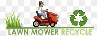 Riding Lawn Mower Recycling Clipart