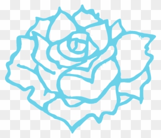 Rose Clip Art Black And White - Png Download