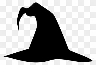Silhouette Witch Hat Clipart - Png Download