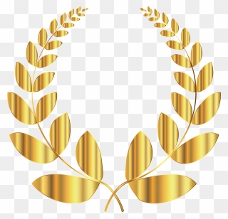 Gold Laurel No Background - Laurel Wreath Greece Gold Clipart