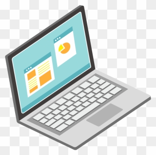 Flat Vector Png Download - Vector Laptop Icon Png Clipart