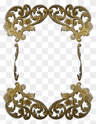 Snowflake Picture Frame Clipart With Hole In Middle - Transparent Background Victorian Frame Png