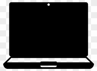 Laptop Emoji Clipart - Laptop Emoji Black And White - Png Download