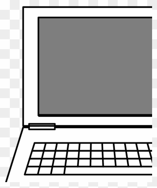 Simple Drawing Of A Computer Clipart