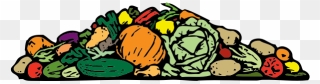 A Pile Of Vegetables - Transparent Vegetables Cartoon Png Clipart